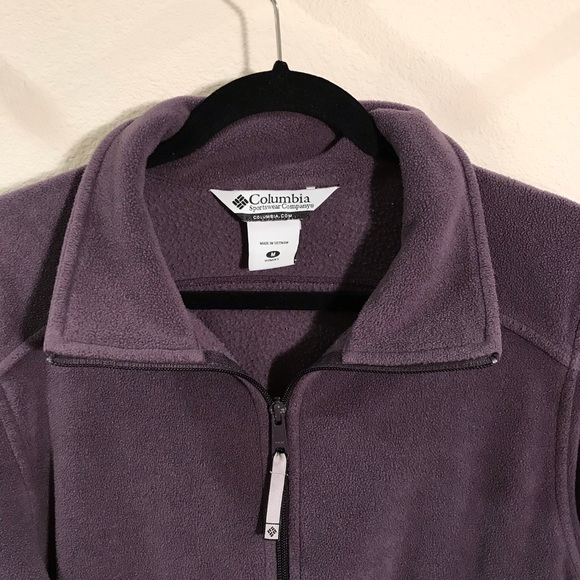 Columbia | purple fleece zip up jacket sz … - Picture 2 of 6